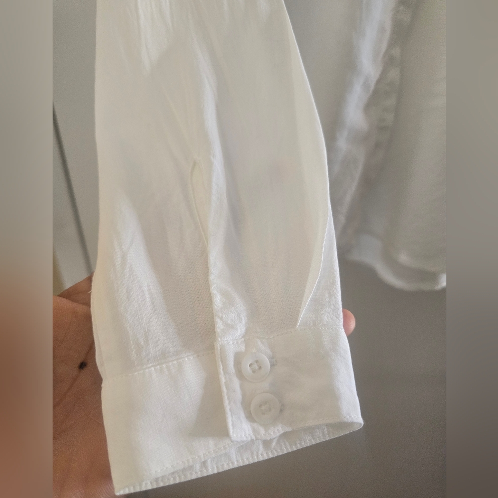 Anthropologie  Cloth & StoneTwo Pocket Satin Shirt - Picture 8 of 10